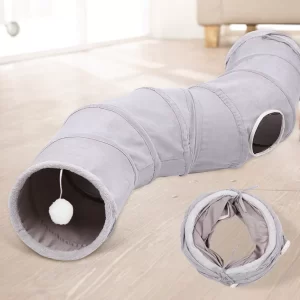 S Shape Collapsible Cat Tunnel